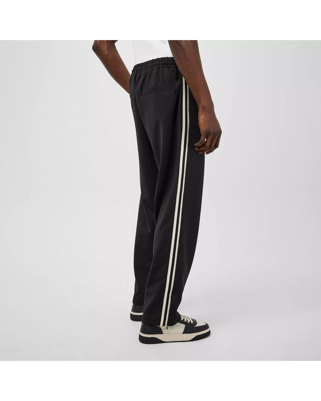 Represent Black Stripe Track Pants for men