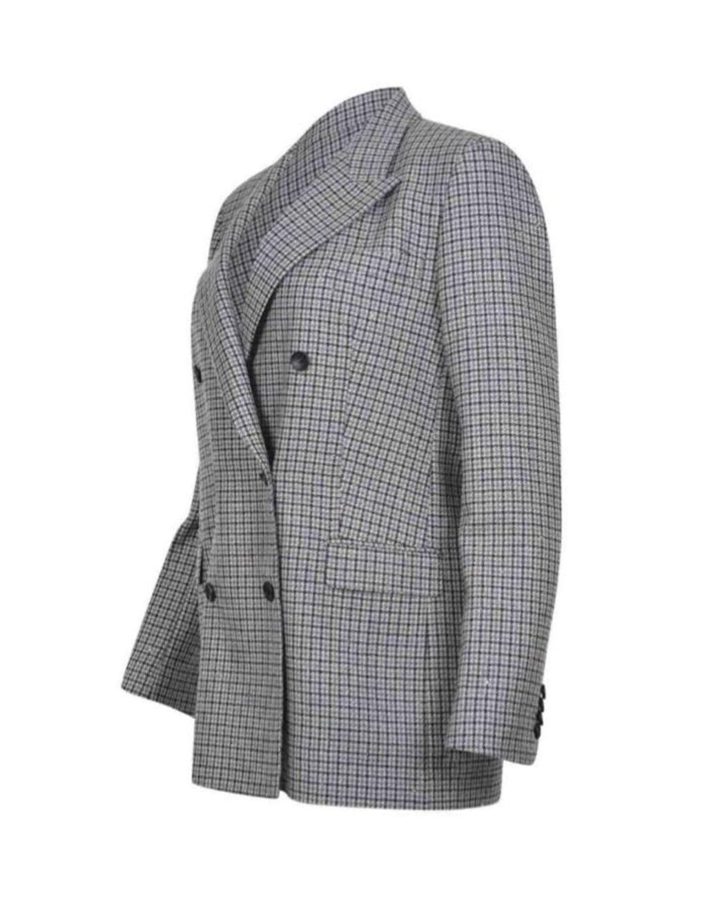 Tagliatore Gray Long-Sleeved Suit Jacket