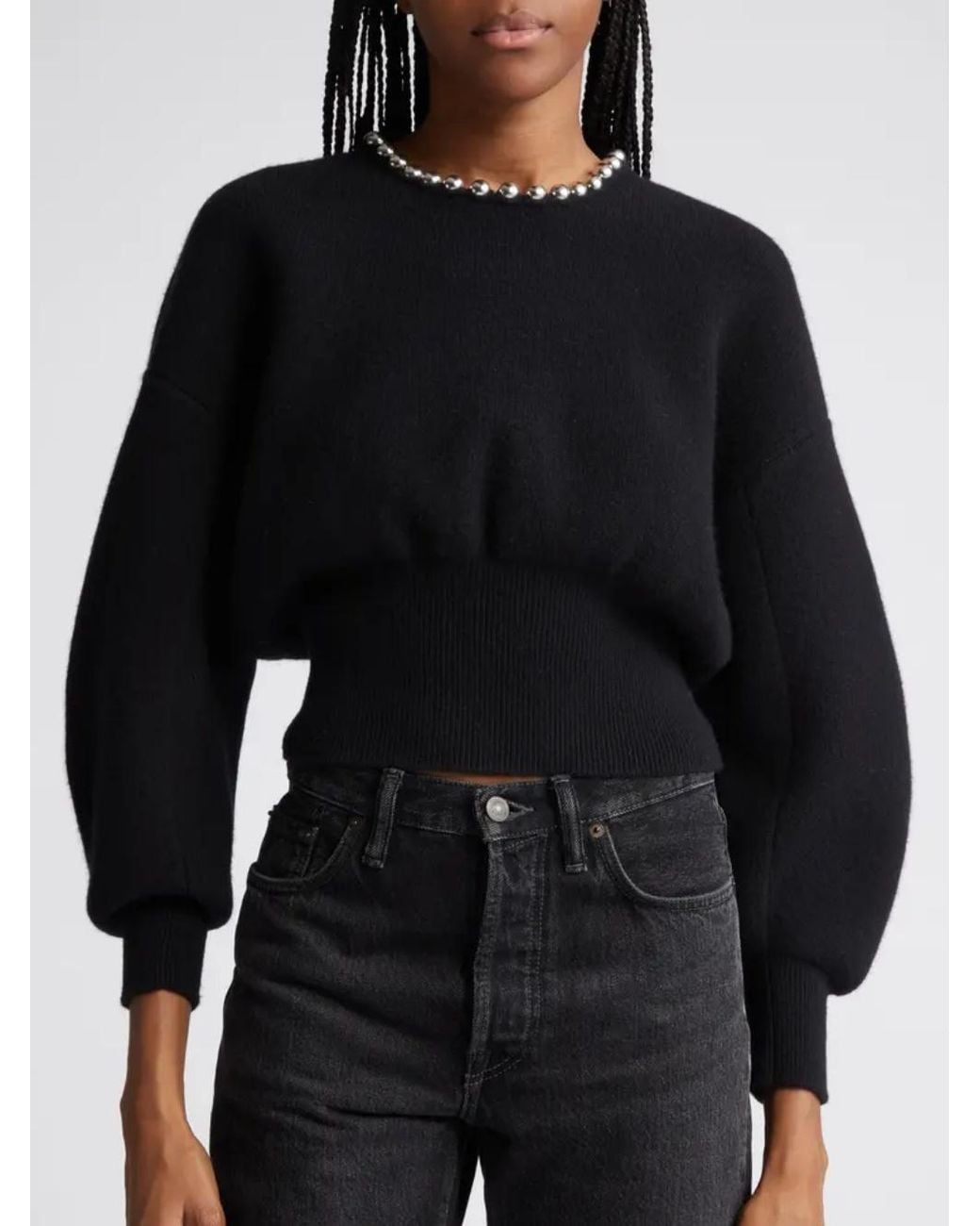 Alexander Wang Black Ball Detailed Sweater