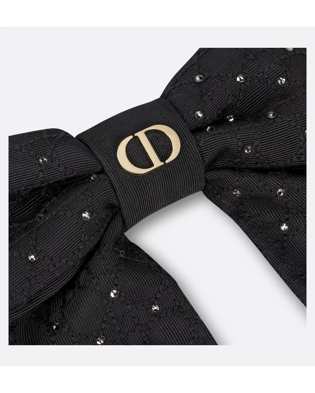 Dior Black Large Twist Bow