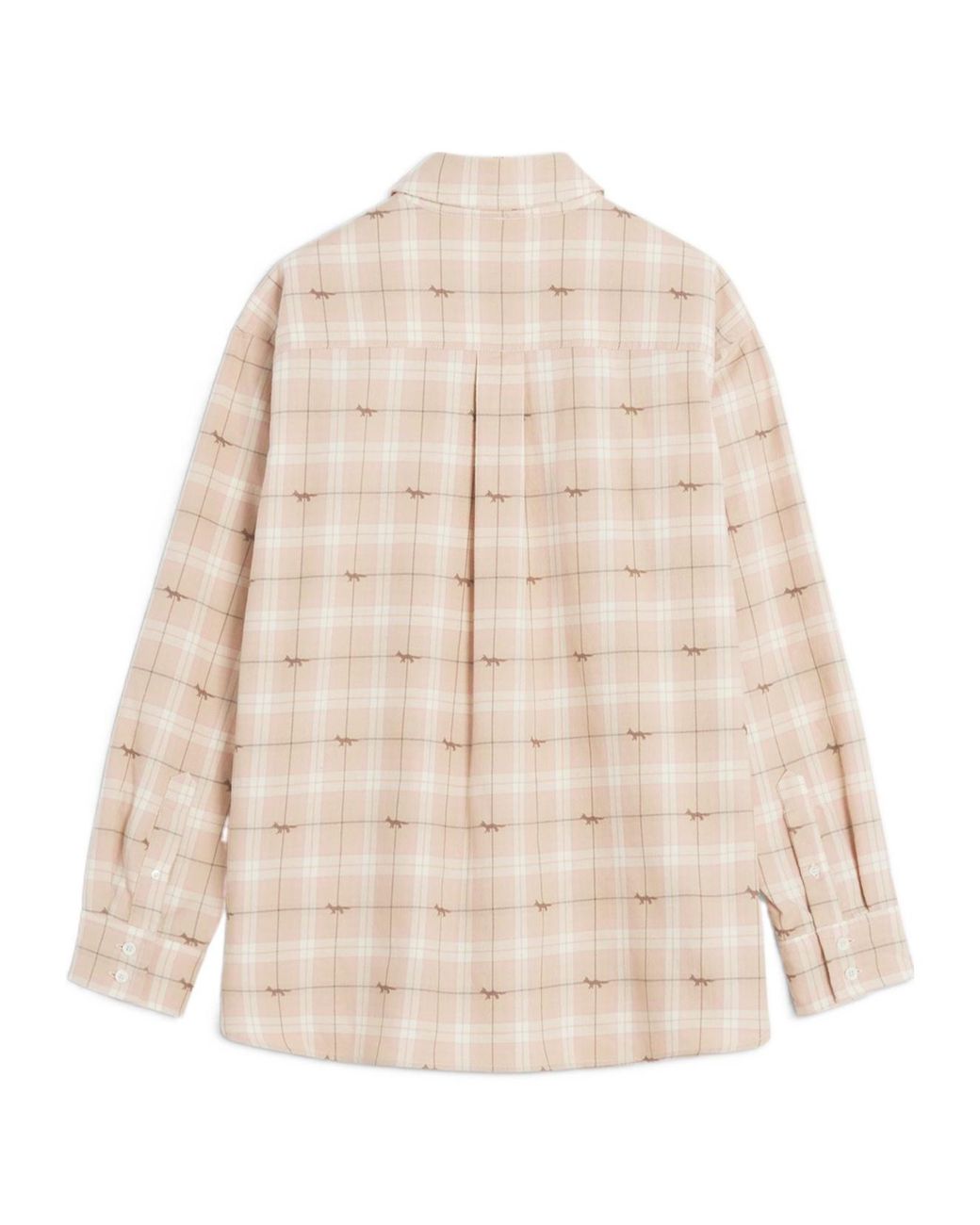 Maison Kitsuné Natural Maison Kitsuné Light Checked Overshirt
