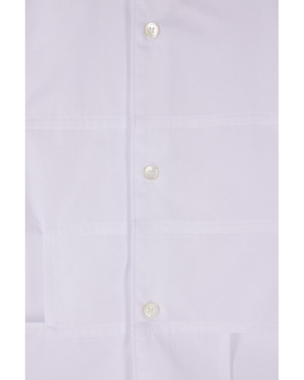 Comme des Garçons White Long Sleeve Shirt for men