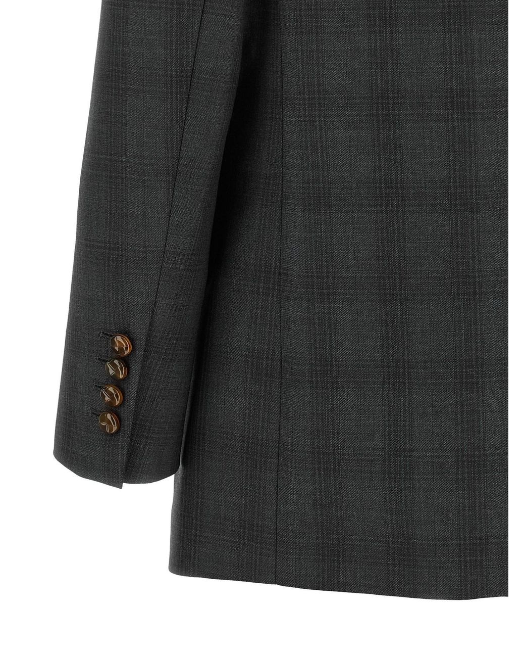 Blazé Milano Black Blazé Milano Bravado Checked Double-Breasted Blazer