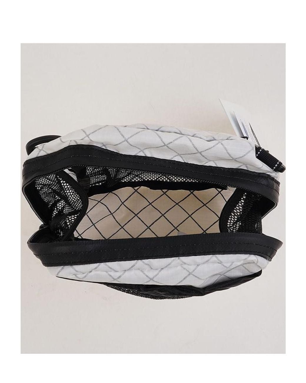 And Wander Black Mesh Pocket Shoulder Bag for men