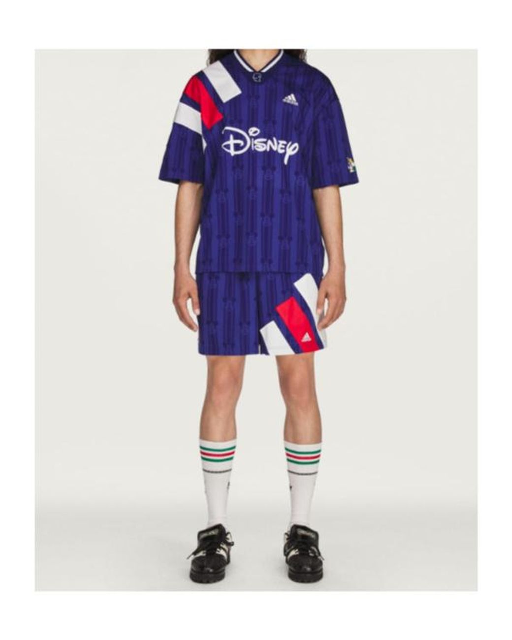 Adidas Blue Originals Brain Dead Disney Print Shorts for men