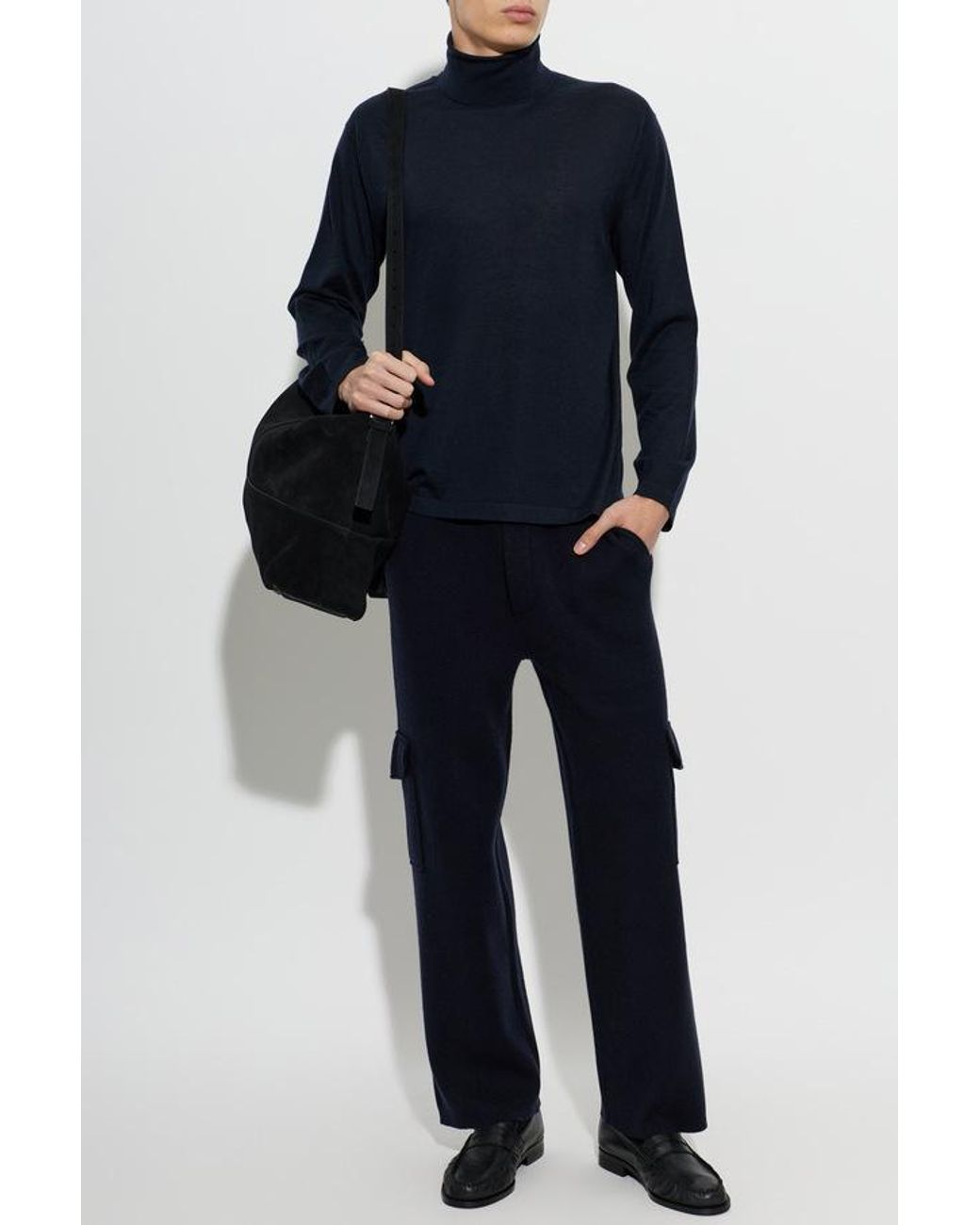 Lisa Yang Black Quentin Turtleneck Sweater for men