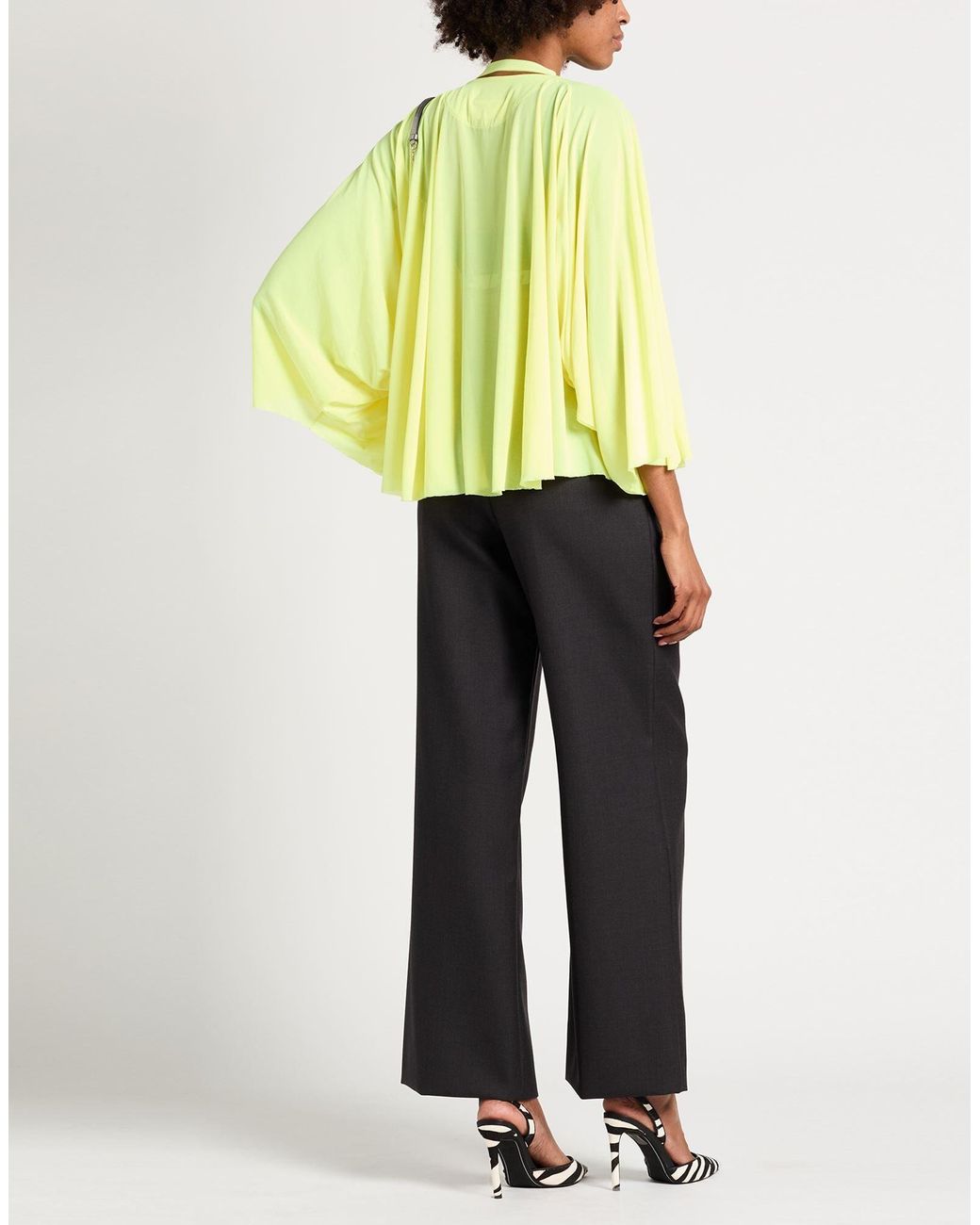 MM6 by Maison Margiela Yellow Plain Colour Top