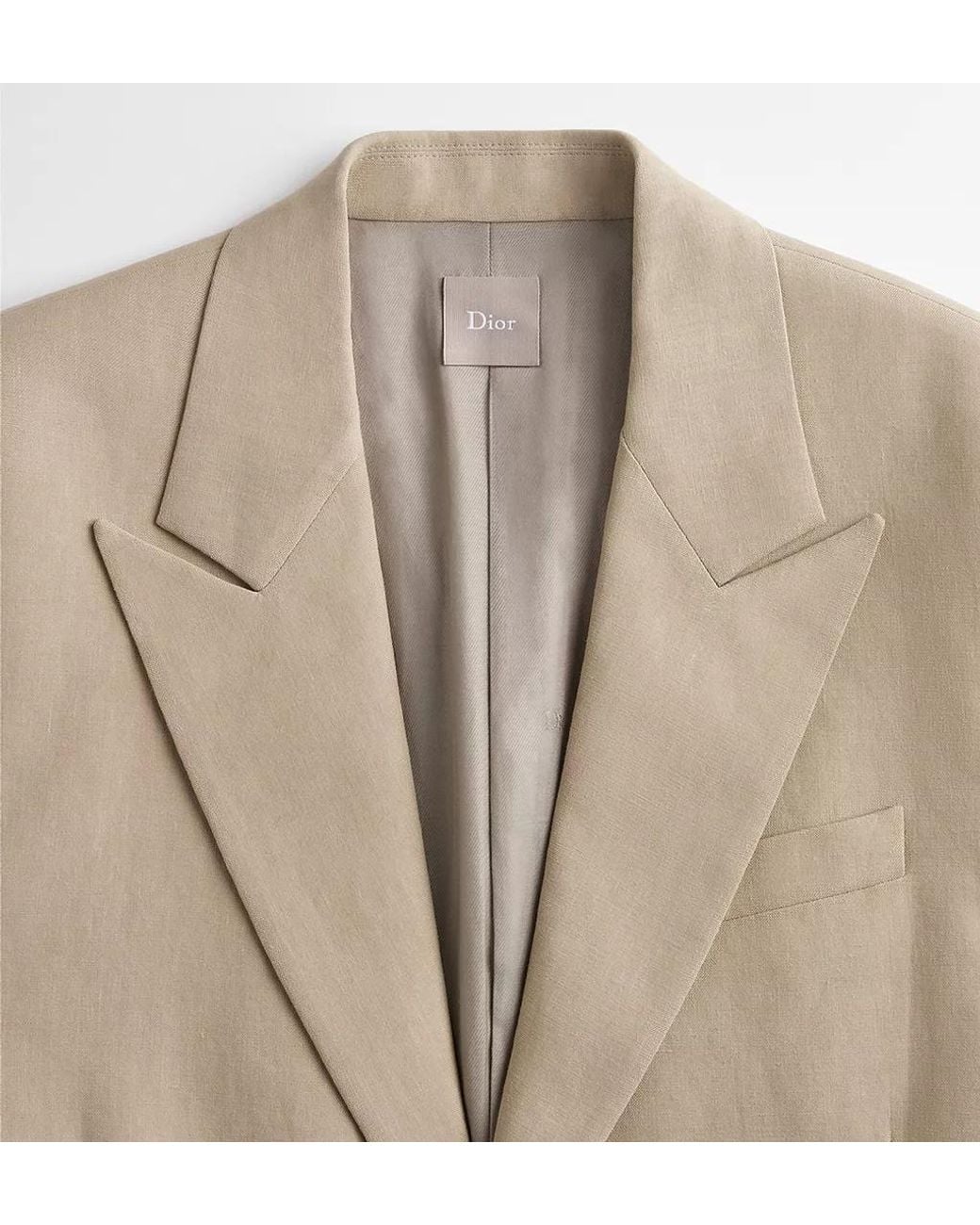Dior Natural Iviera Single-Breasted Jacket for men