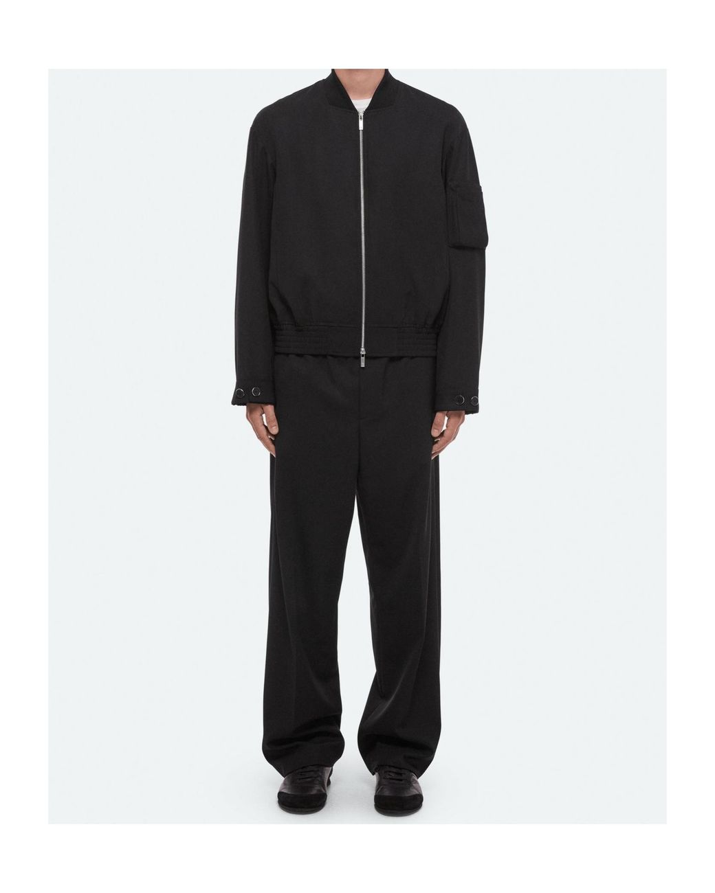 Helmut Lang Black Wardrobe Bomber for men