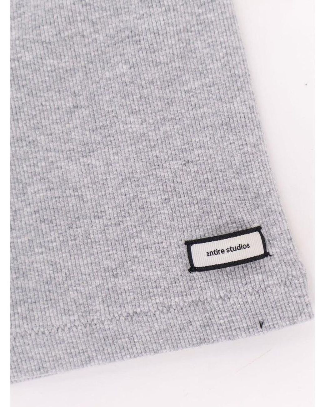 Entire studios Gray Logo Waistband Shorts