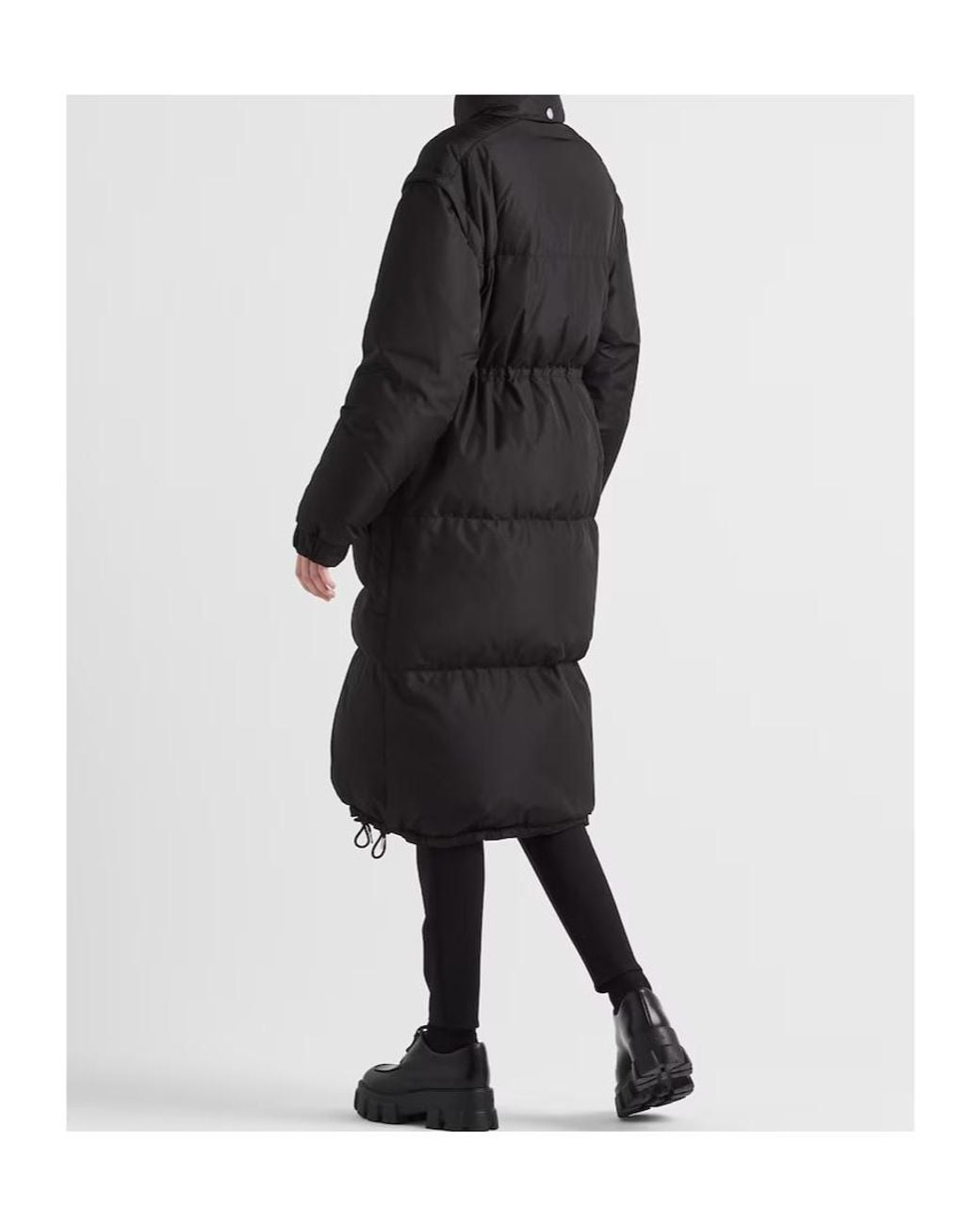 Prada Blue Re-Nylon Down Coat