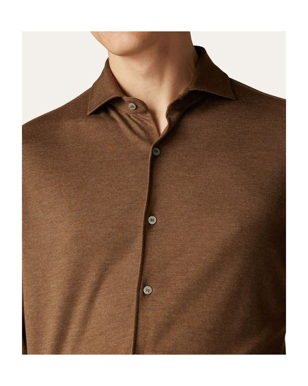 Loro Piana Brown Andrew Shirt for men