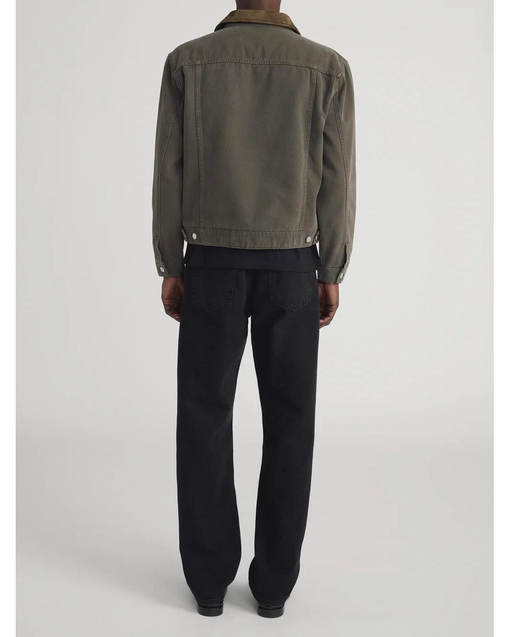 FRAME Green Button-Up Long-Sleeved Jacket for men