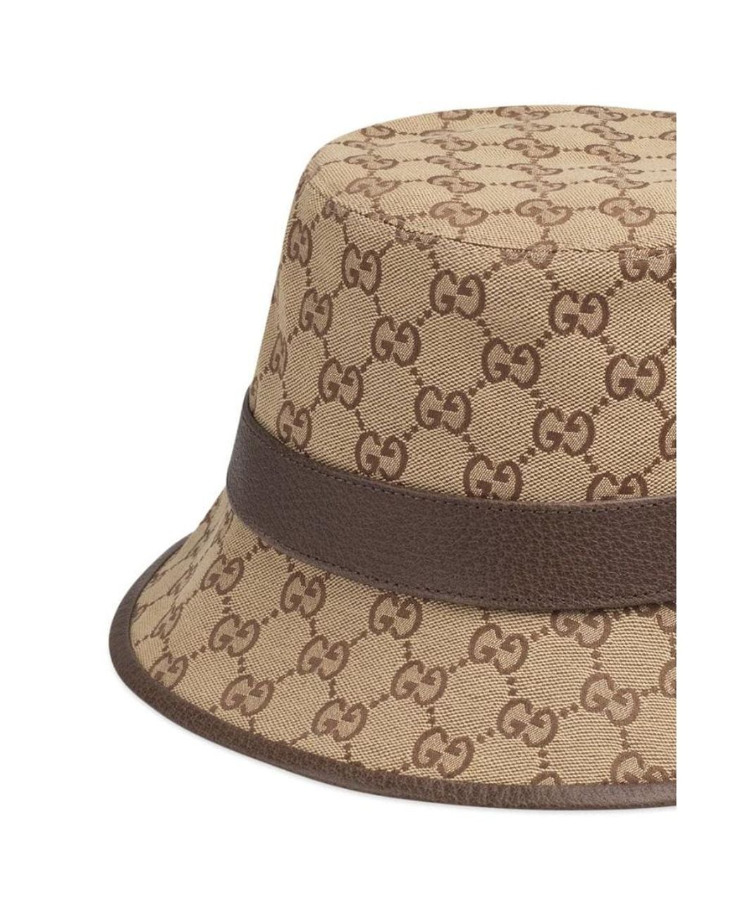 Gucci Natural Gg Monogrammed Fedora Hat for men