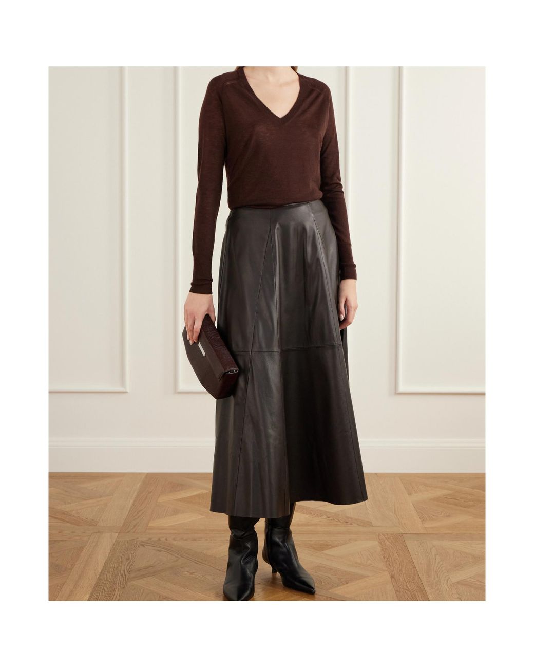 Joseph Brown V-Neck Sweater