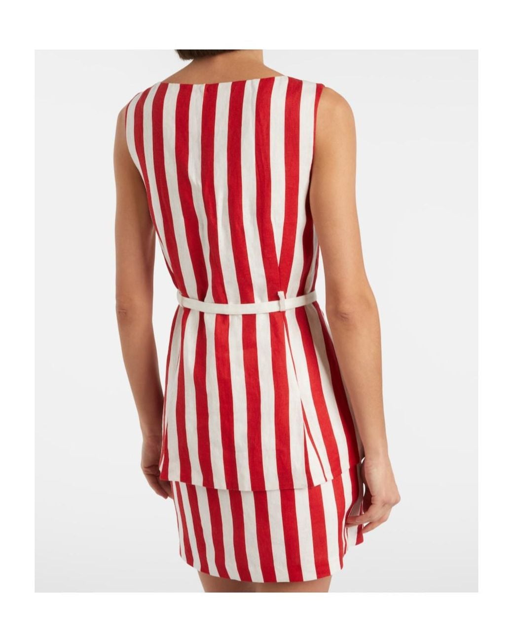 Posse Red Pamela Striped Linen Vest