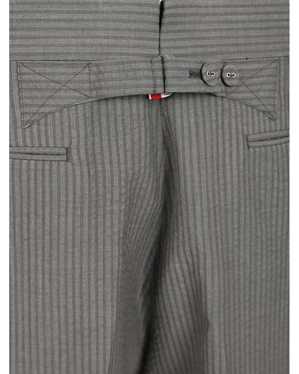 Thom Browne Gray Fit 1 Backstrap Tailored Shorts for men