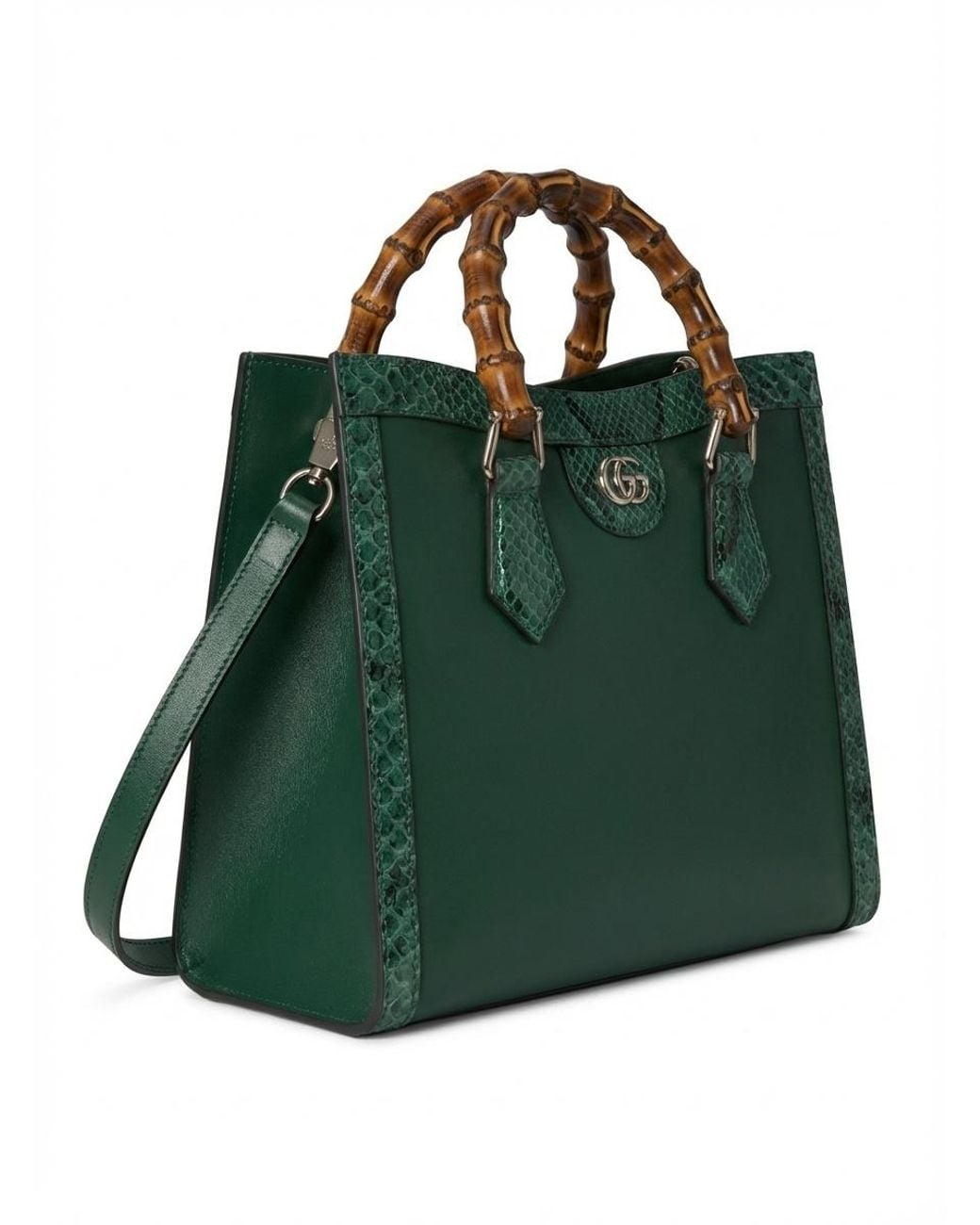 Gucci Green Diana Medium Tote Bag