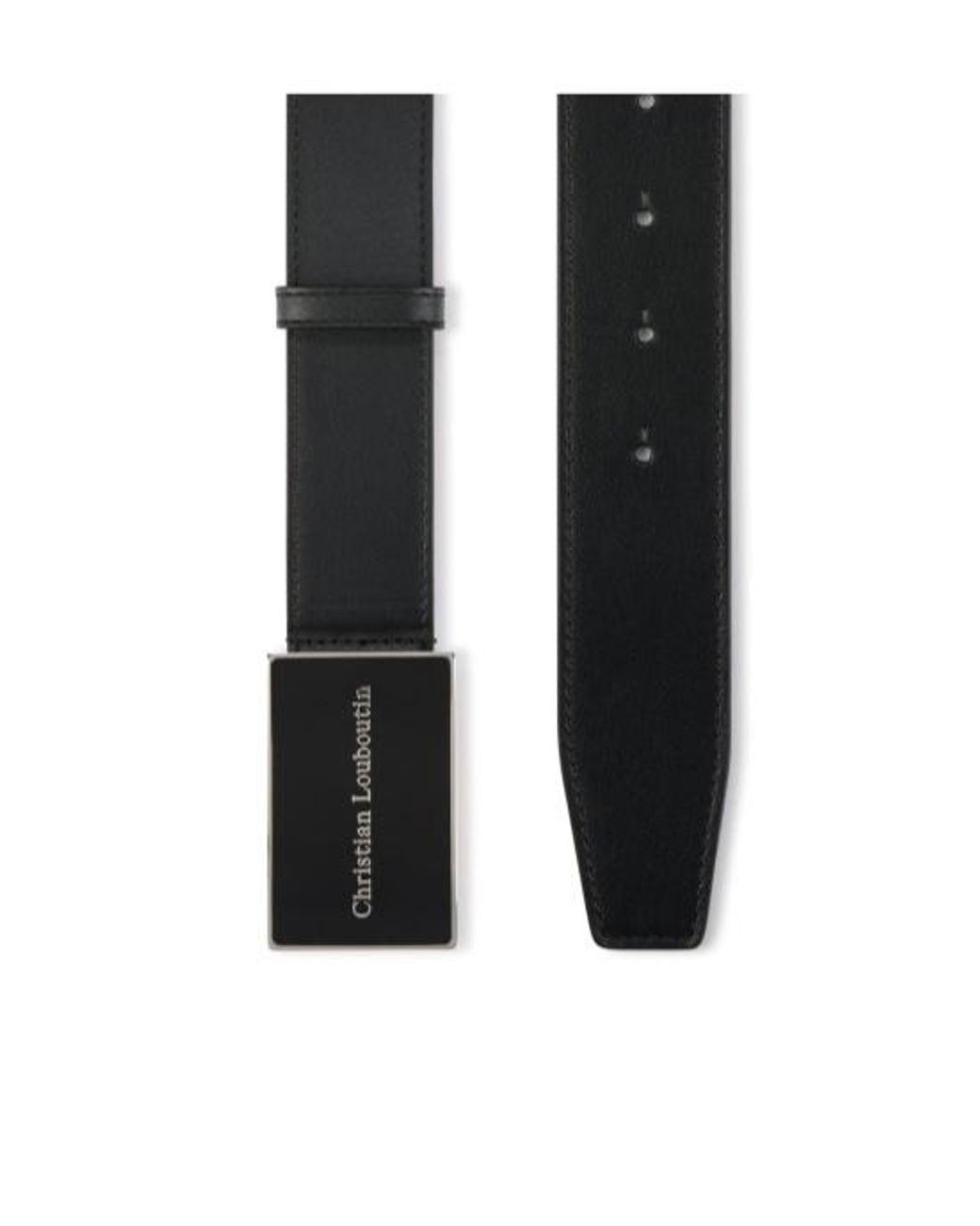 Christian Louboutin White Canopy Belt for men