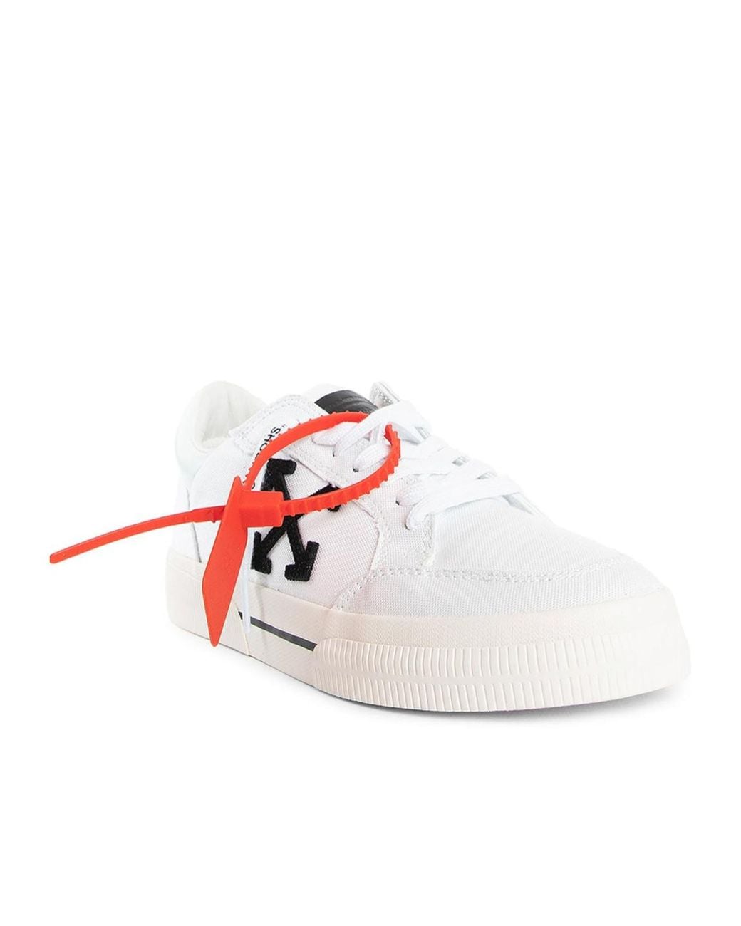 Off-White c/o Virgil Abloh White New Low Vulcanized Lace-Up Sneakers