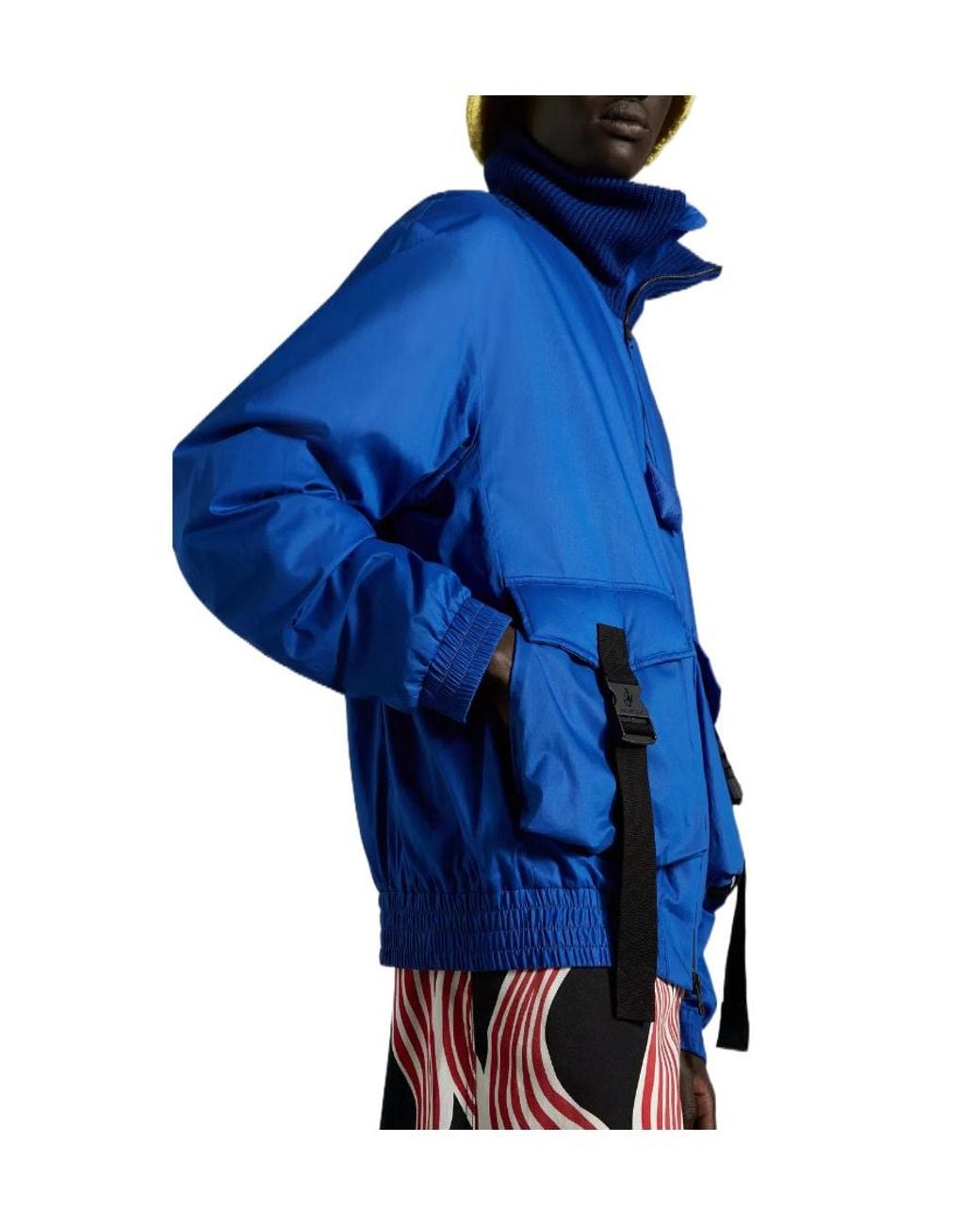Moncler Blue X Jw Anderson Short Padded Jacket for men