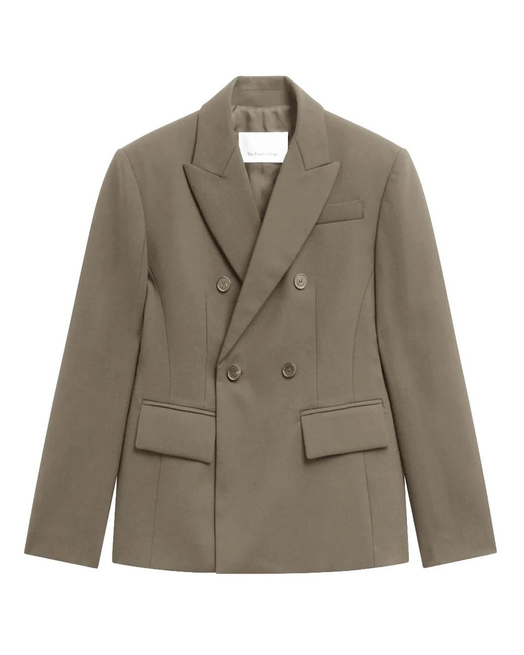 Frankie Shop Green Doyer Cinched Blazer