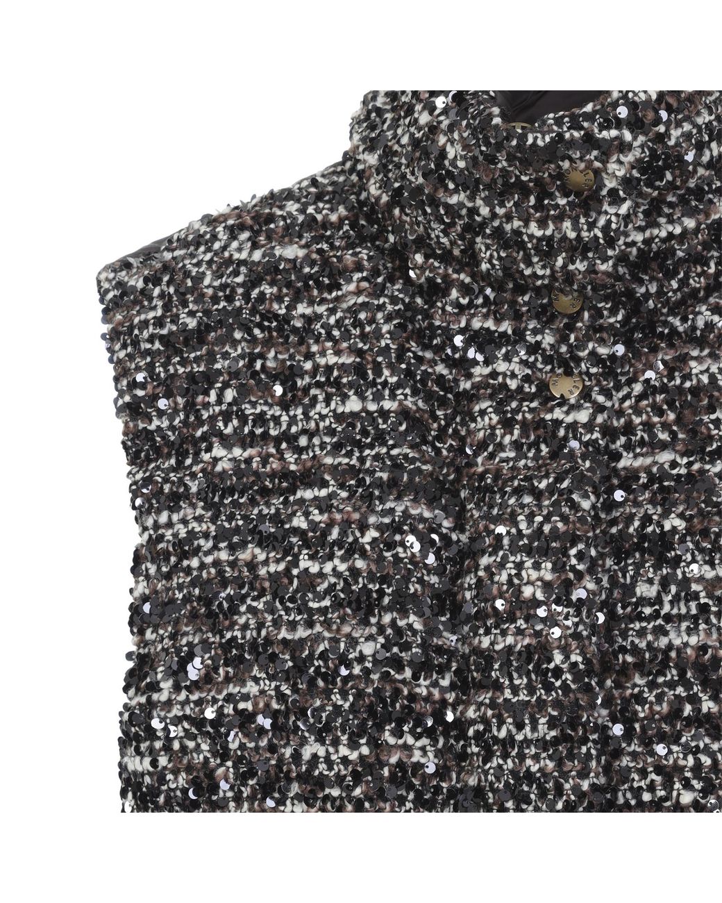 Moncler Gray Poetique Sequined Padded Jacket