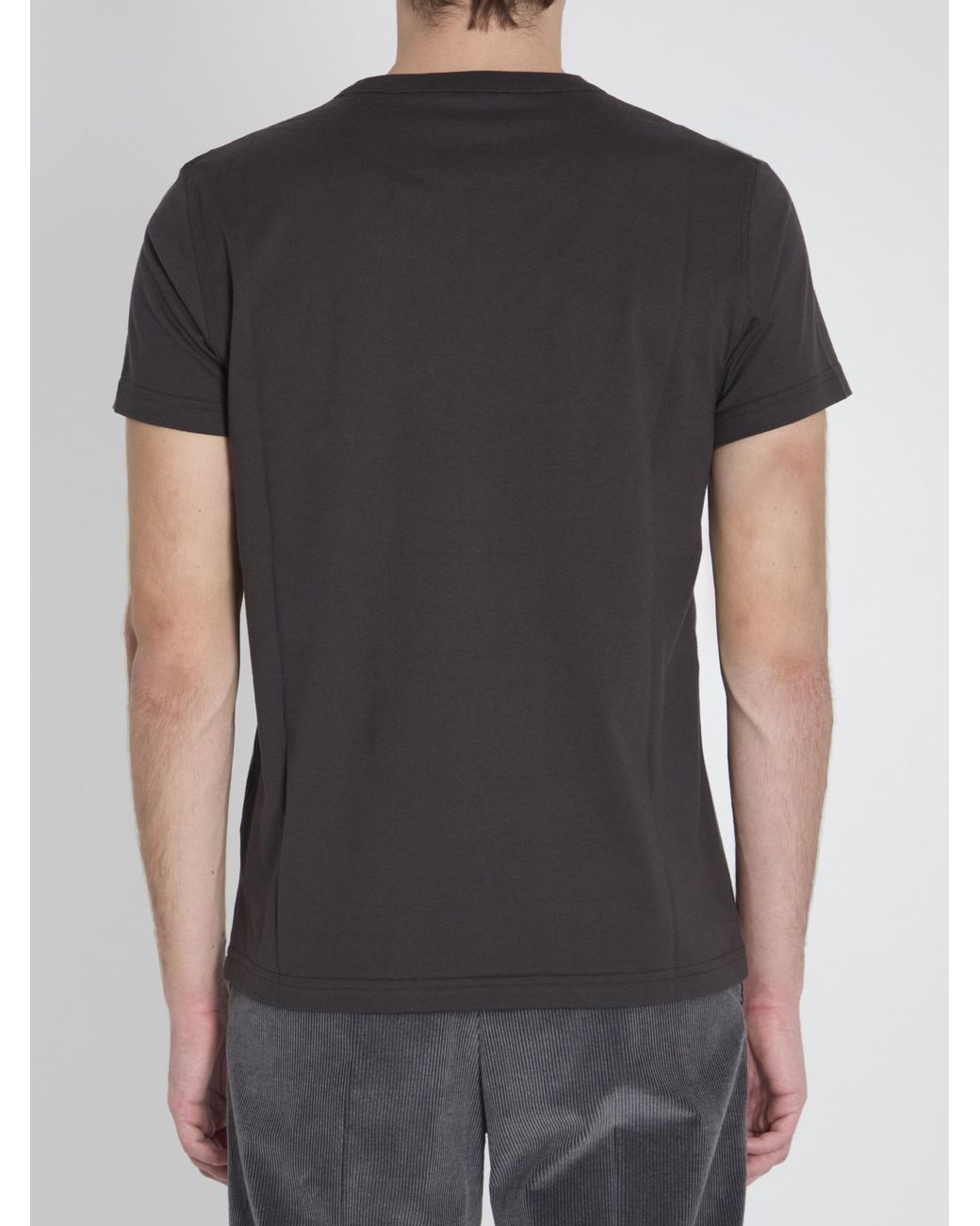 Dior Green Homme Ribbon Logo Detailed Crewneck T-Shirt for men