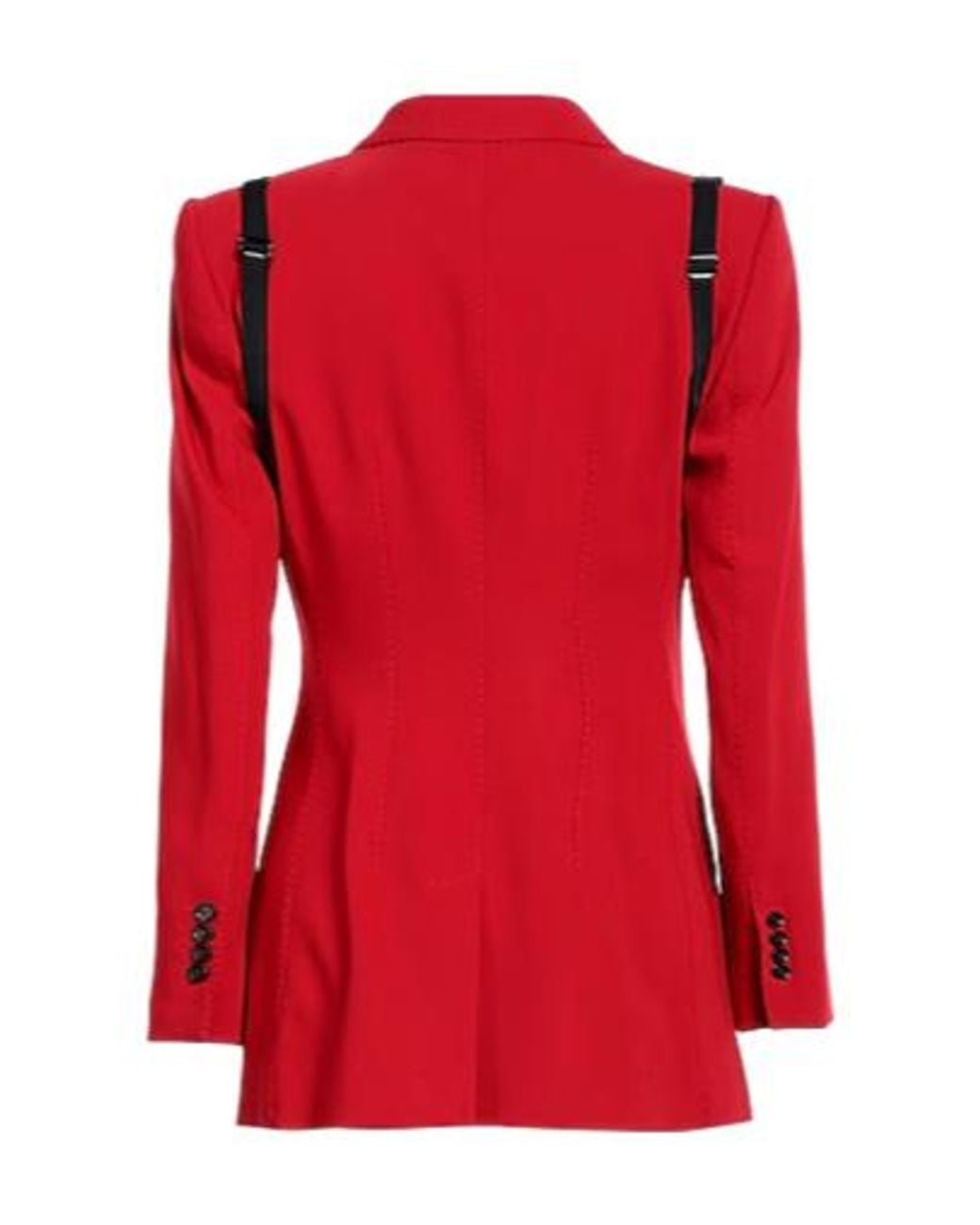 Dolce & Gabbana Red Twotone Minimalist Blazer
