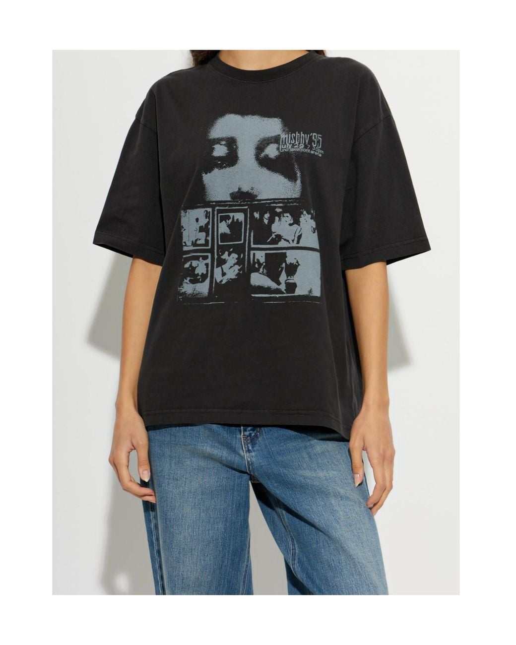 M I S B H V Black 7:30 Pm Lakefront T-Shirt for men