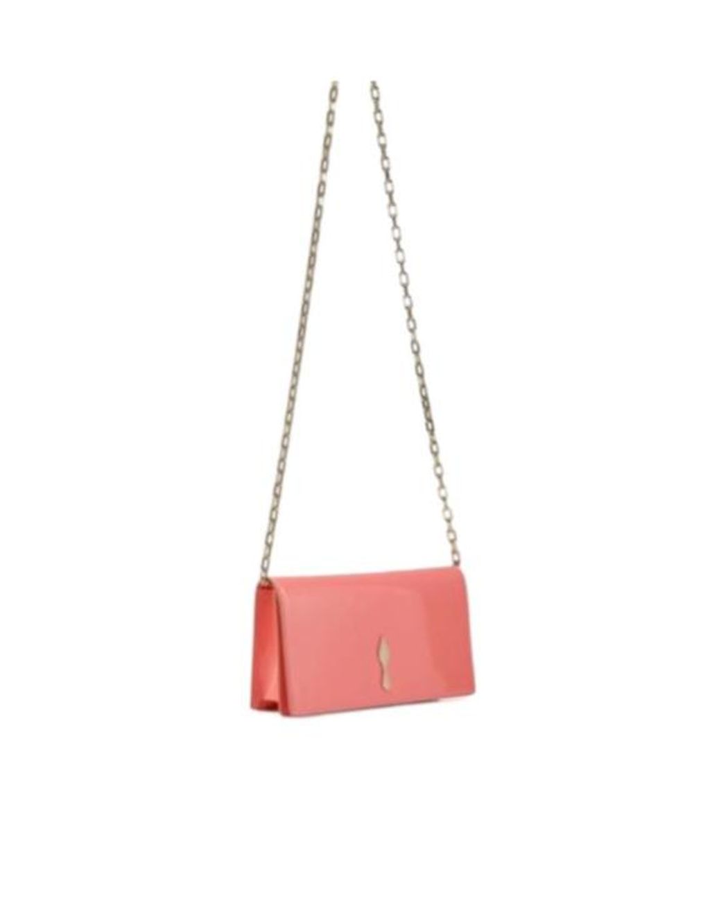Christian Louboutin Pink Bettina Patent Leather Clutch Bag