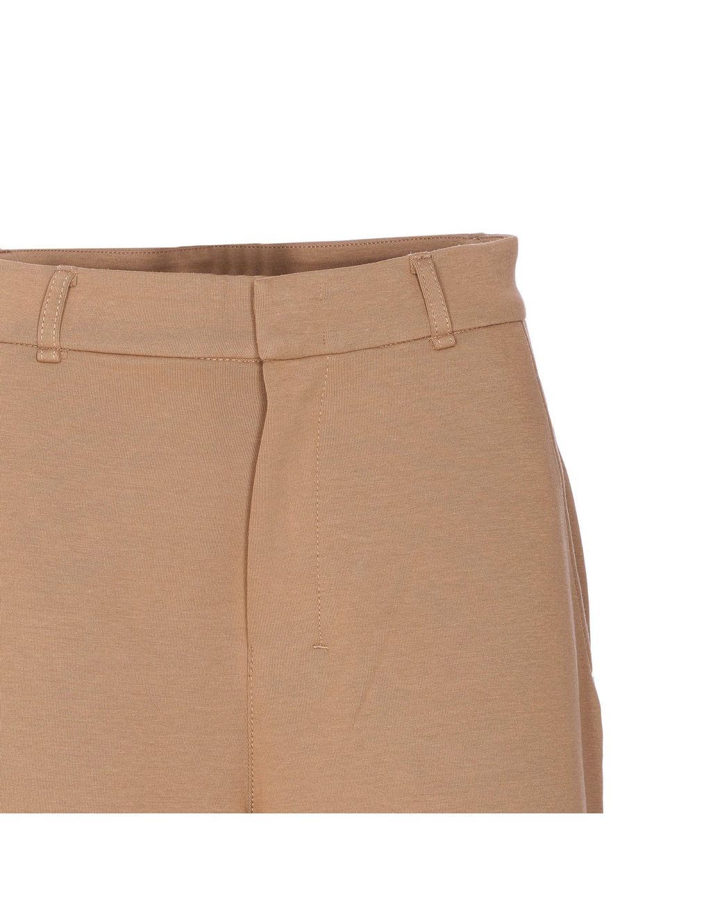Max Mara Natural Merlot Wide Leg Trousers