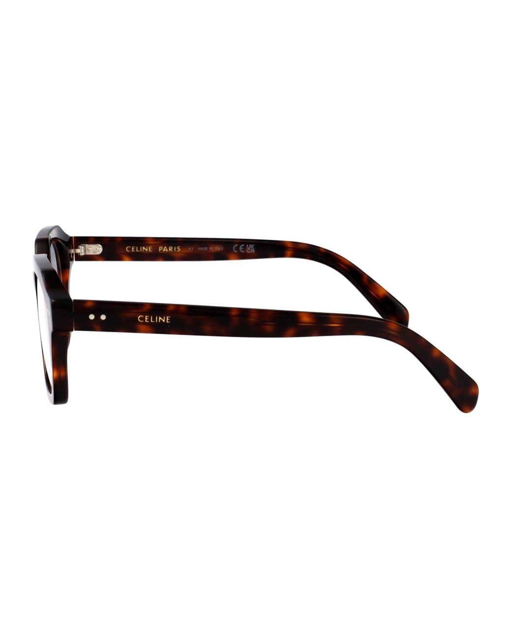 Céline White Full-Rim Non-Prescription Glasses for men