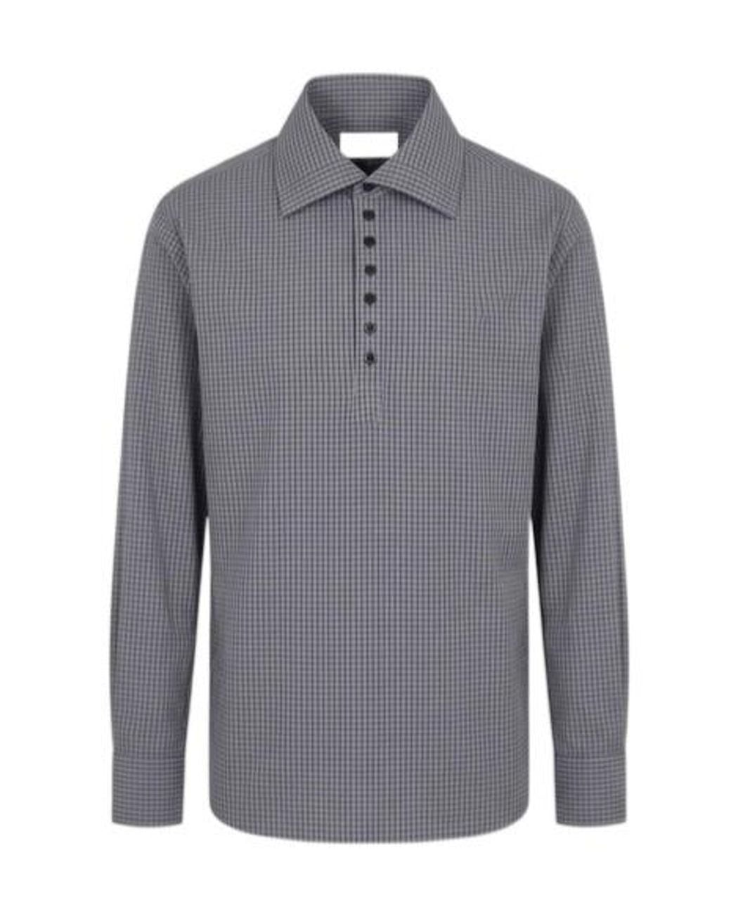 Dries Van Noten Blue Single-Breasted Shirt for men