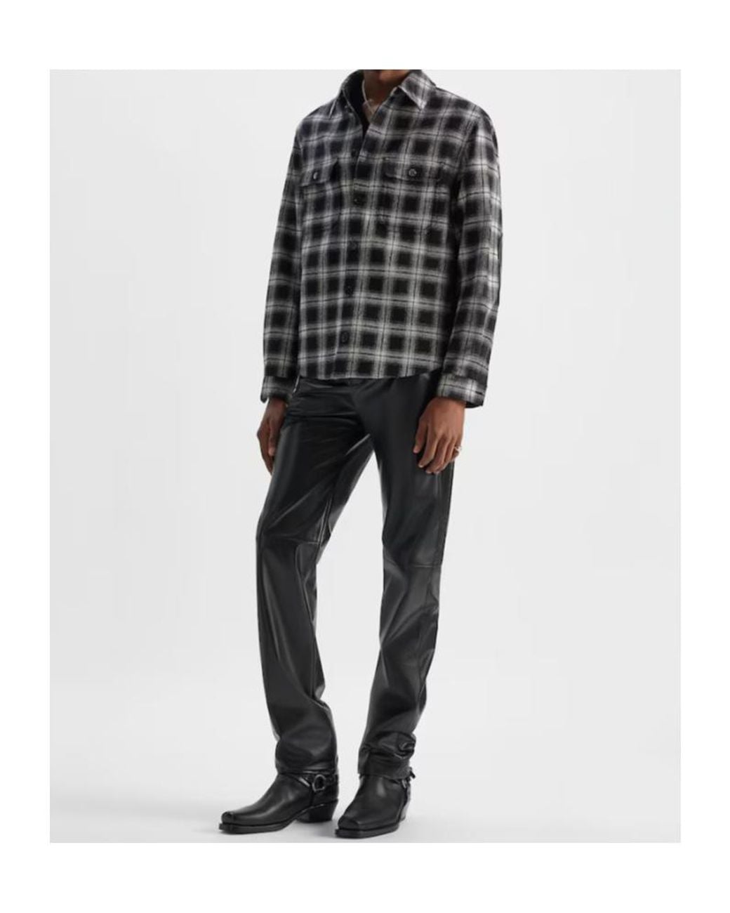 Fendi Gray Check Wool And Wool Felt Jacket for men