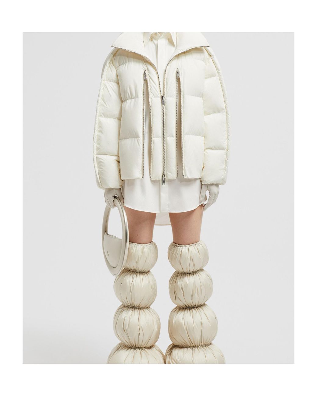 Moncler White X Willow Smith Jayel Short Down Jacket