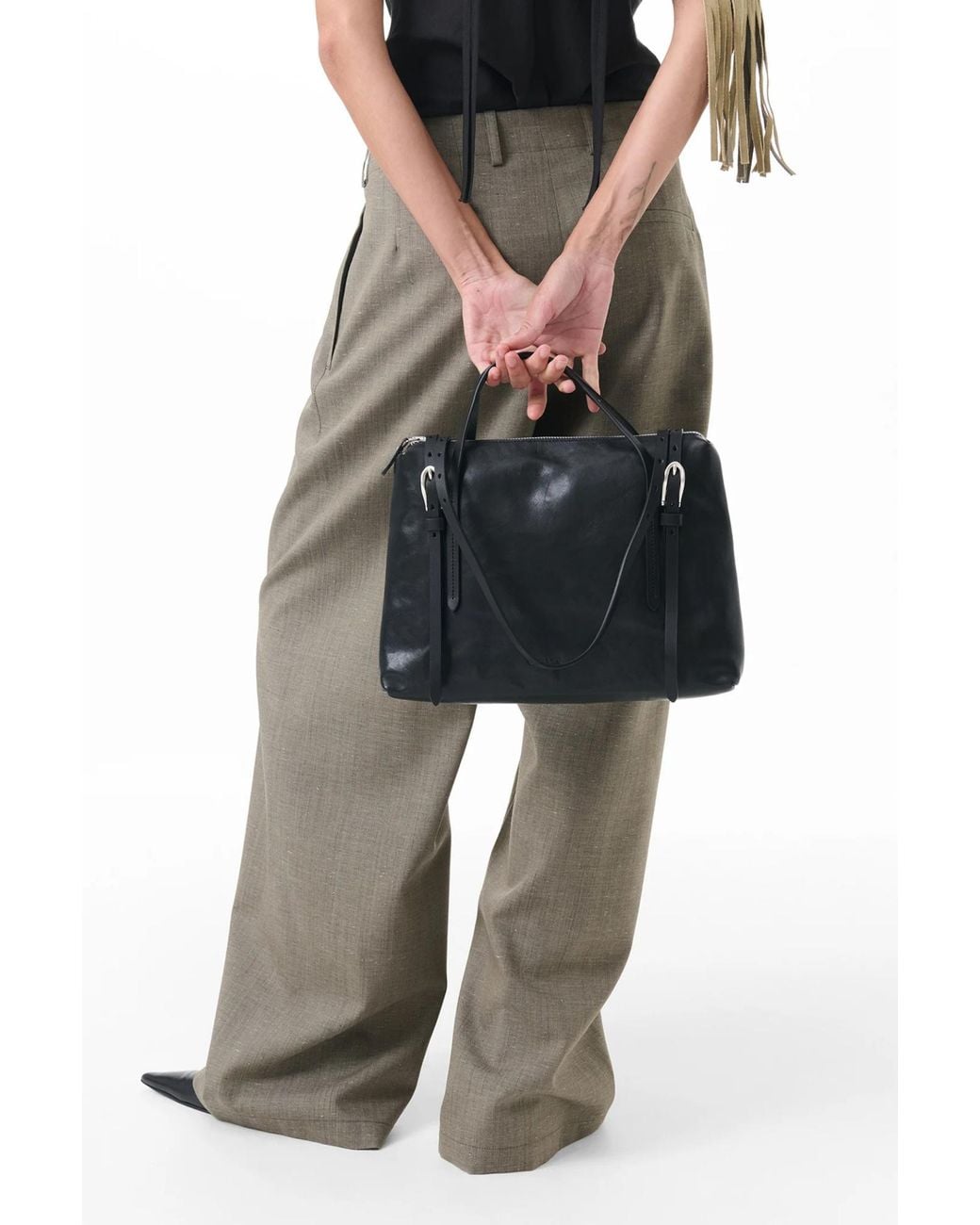 Our Legacy Black Lever Shoulder Bag for men