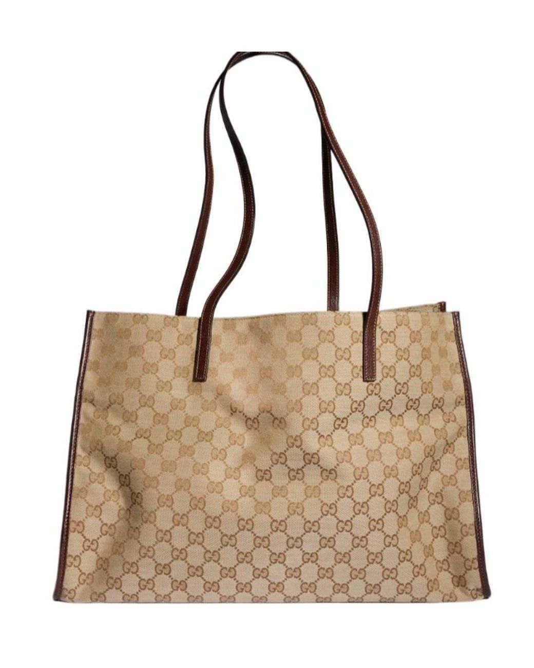 Gucci Natural Londra Monogrammed Large Tote Bag