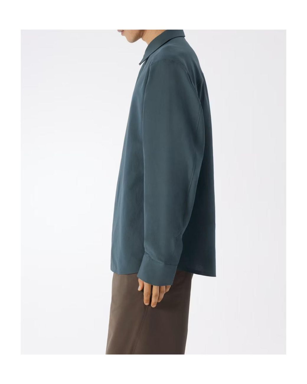 Veilance Blue Long-Sleeved Shirt for men
