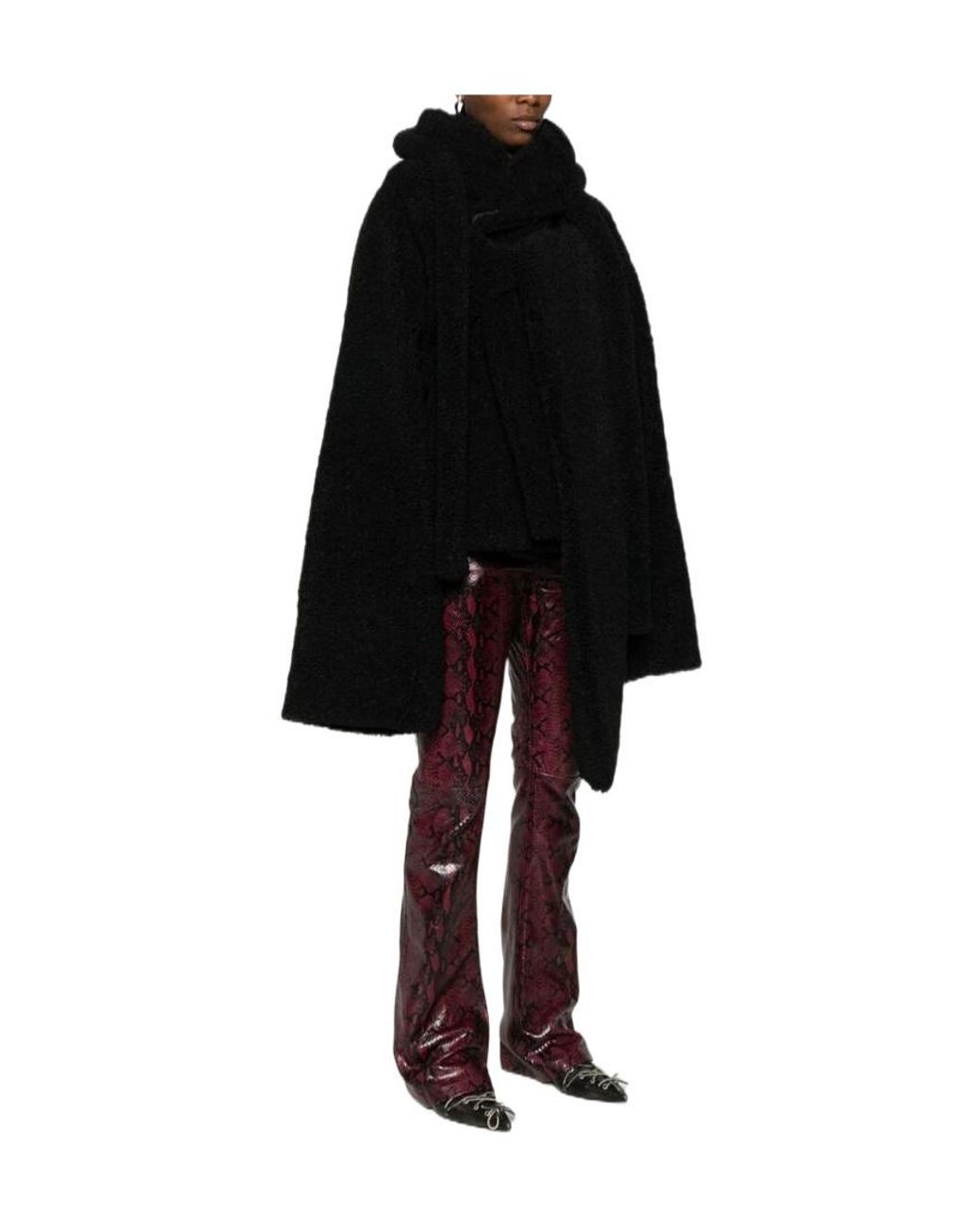 OTTOLINGER Black Hooded Short Coat