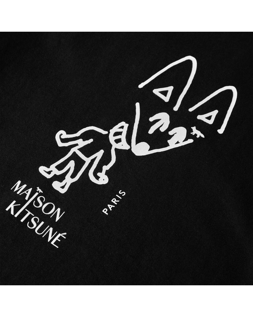 Maison Kitsuné Black Comfort T-Shirt for men