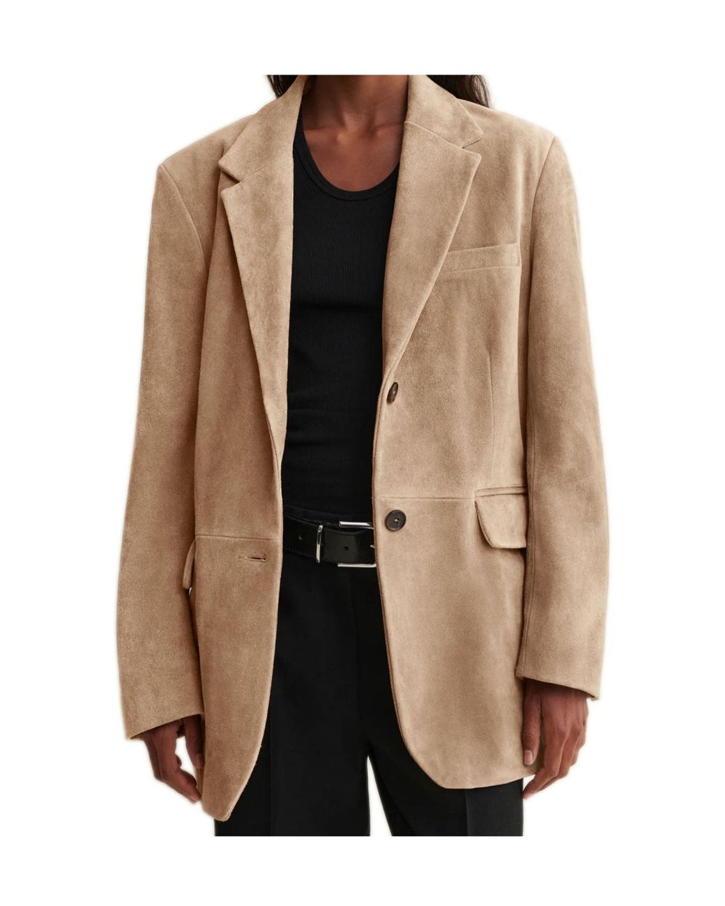 Arma Natural Benny Textured Suede Jacket