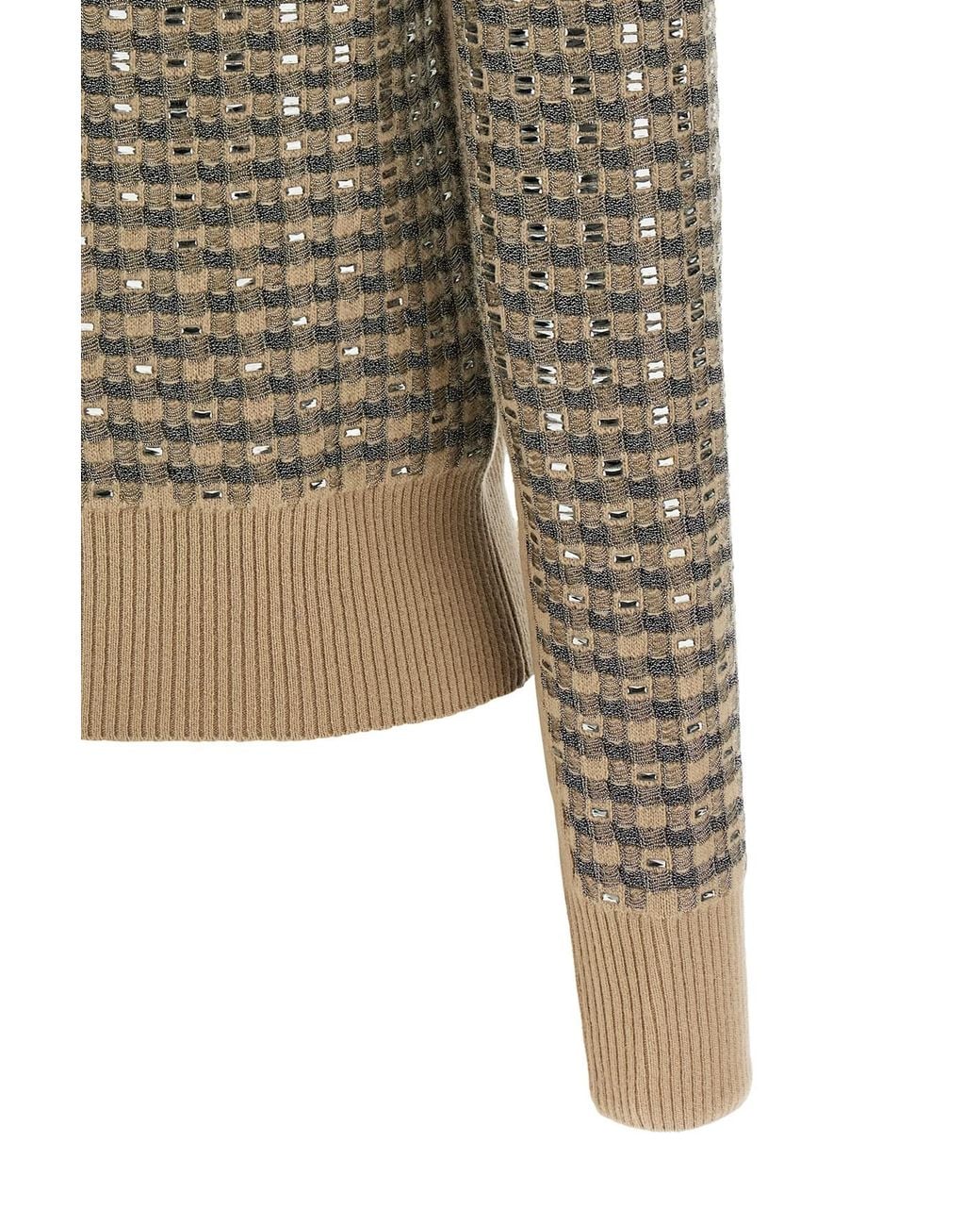 Ermanno Scervino Gray Checked Buttoned Cardigan