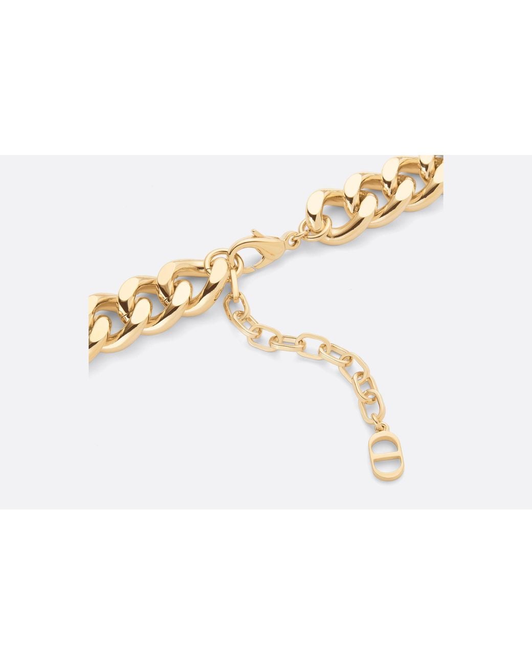 Dior Metallic Christian Chain Link Necklace for men