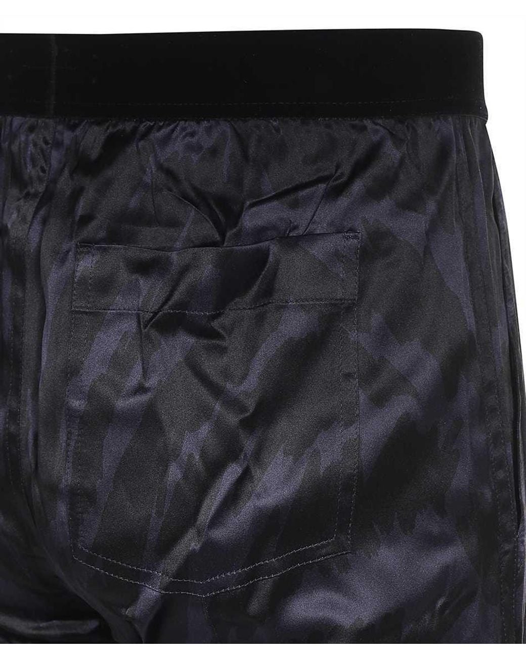 Tom Ford Blue Graphic Printed Straight-Leg Pants for men