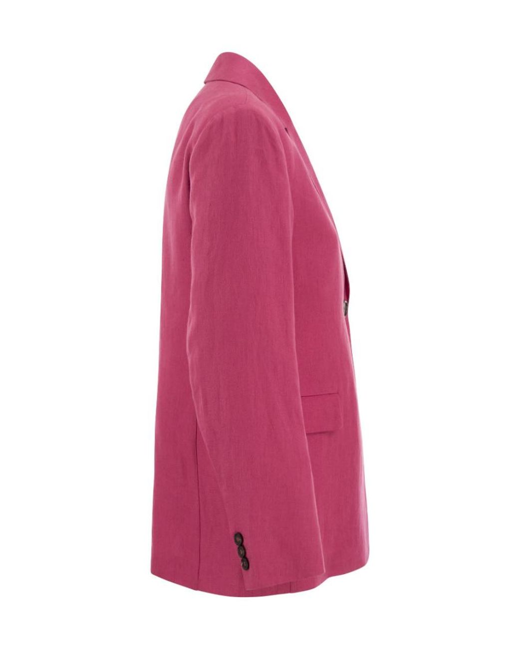 Max Mara Pink 'S Single-Breasted Long-Sleeved Blazer