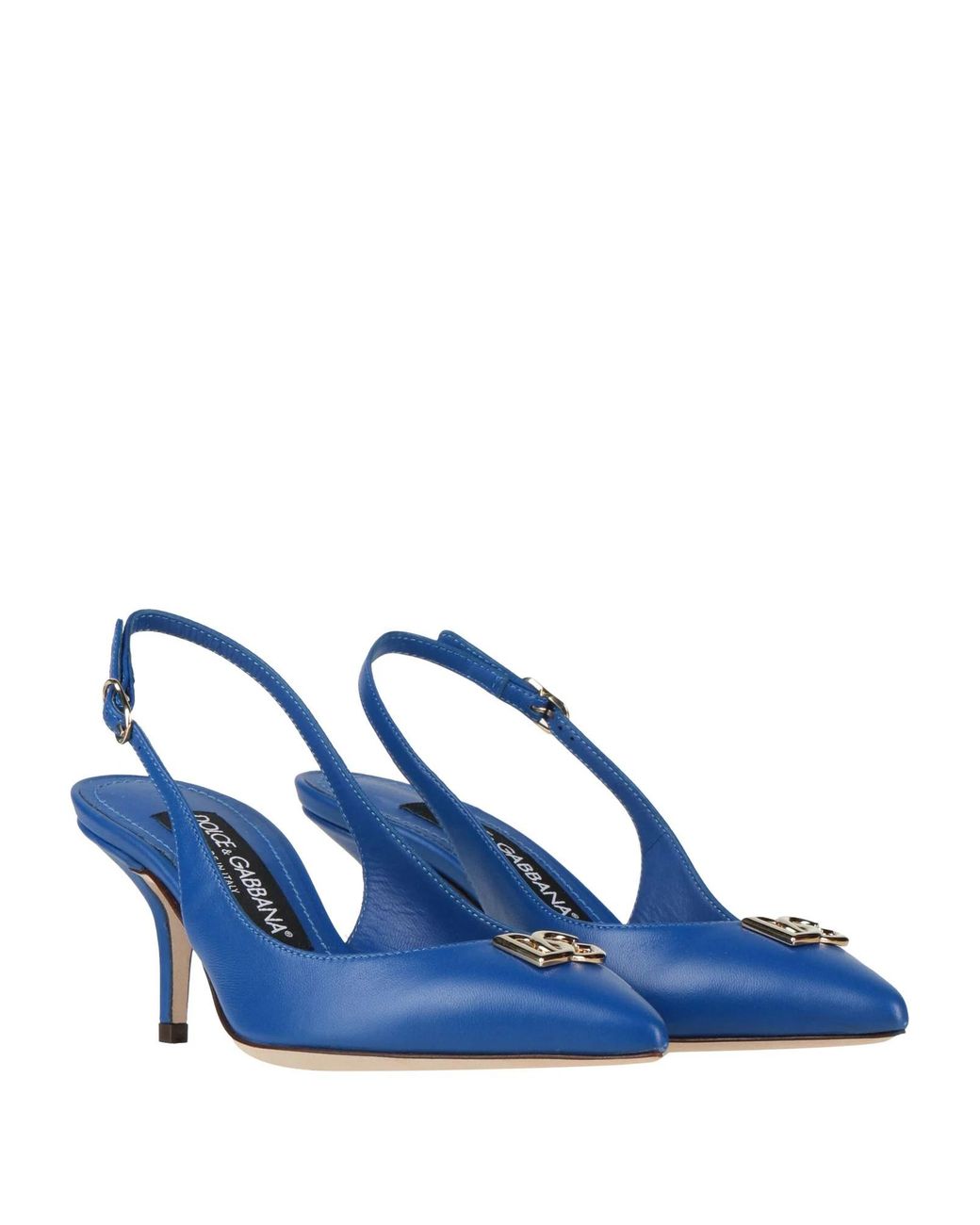 Dolce & Gabbana Blue Pointed-Toe Stiletto Heels