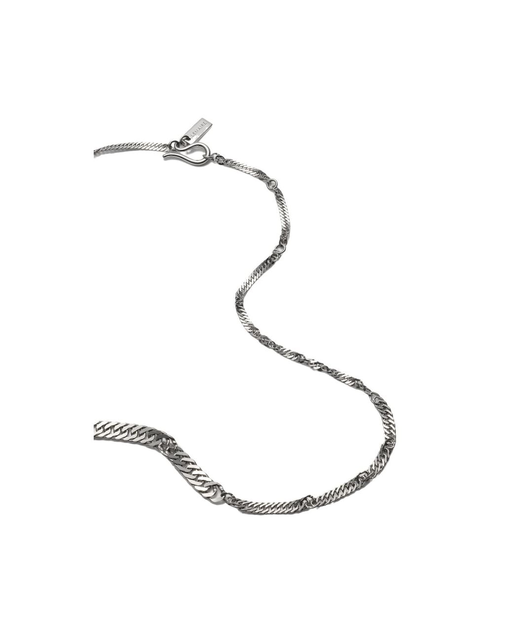 Lemaire Metallic Twisted Chain Necklace for men