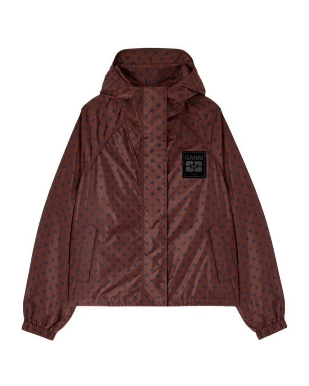 Ganni Brown Polyamide Nylon Jacket