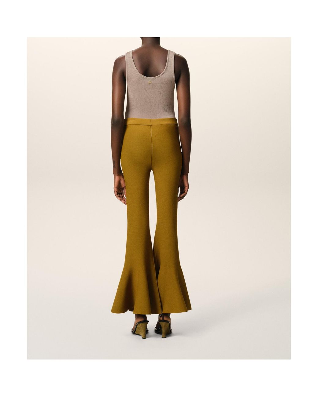AMI Orange Wide Trousers